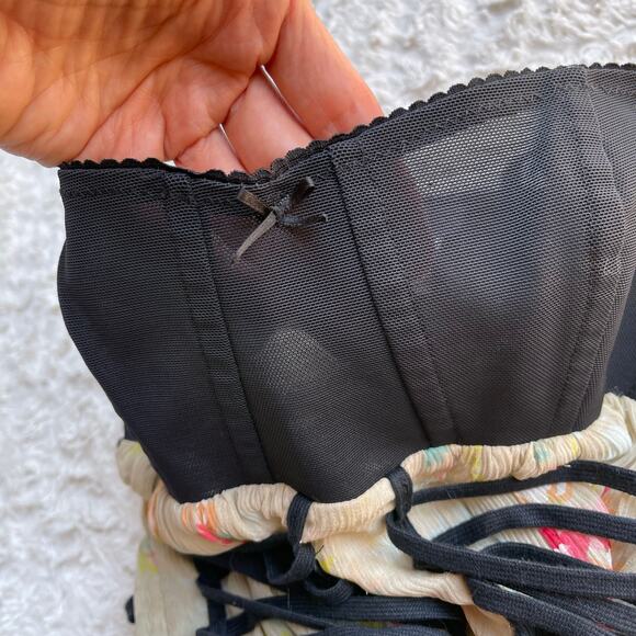 SOLD VDP Collection Italy silk lace-up corset fairy grunge dress goth whimsigoth - Picture 11 of 17